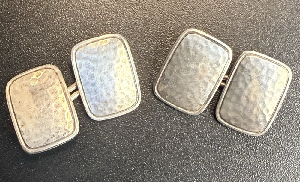 GCH GC Hudson Sterling Silver Cufflinks Vintage Antique 4.5g